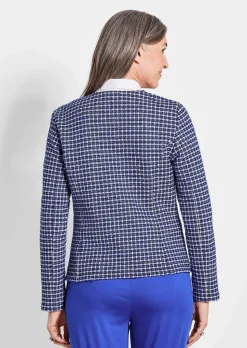 Jacke in Karo-Optik