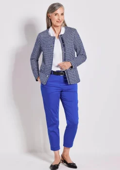 Jacke in Karo-Optik