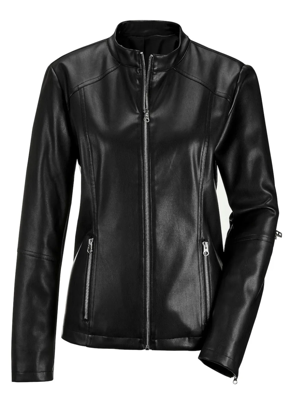 Jacke in Lederoptik