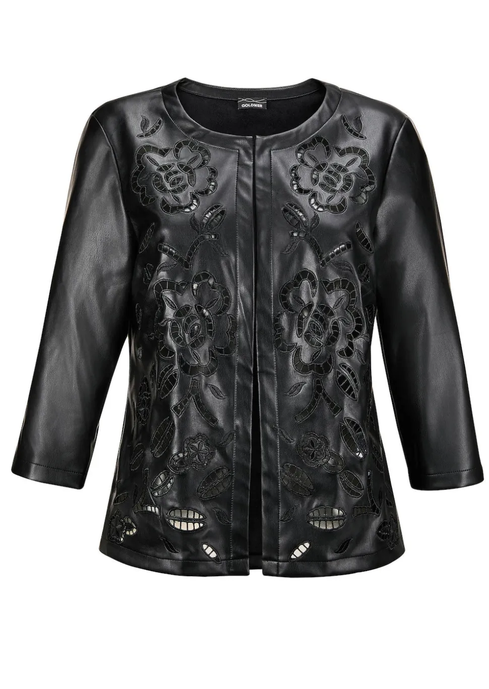 Jacke in Lederoptik