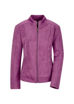 Jacke in Veloursleder-Optik