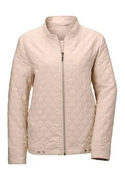 Jacke in wabenförmiger Stepp-Optik