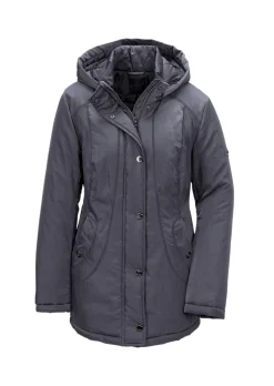 Jacke mit Kapuze in dezenter Crashstruktur