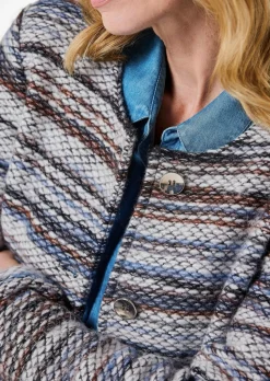 Jacke mit Ringeloptik