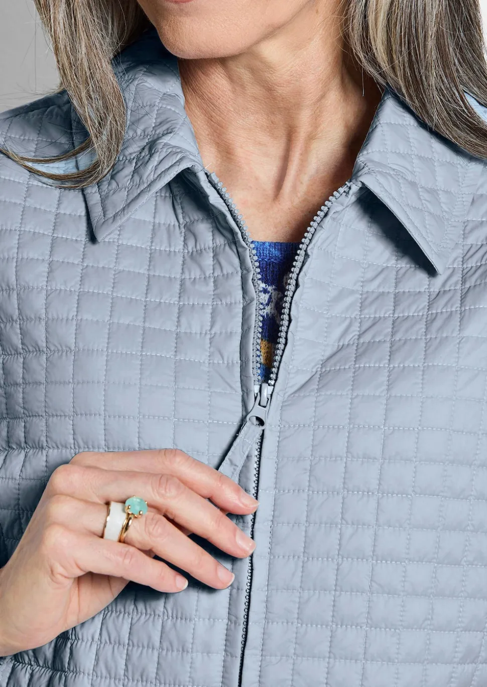 Jacke mit Waffelstepp