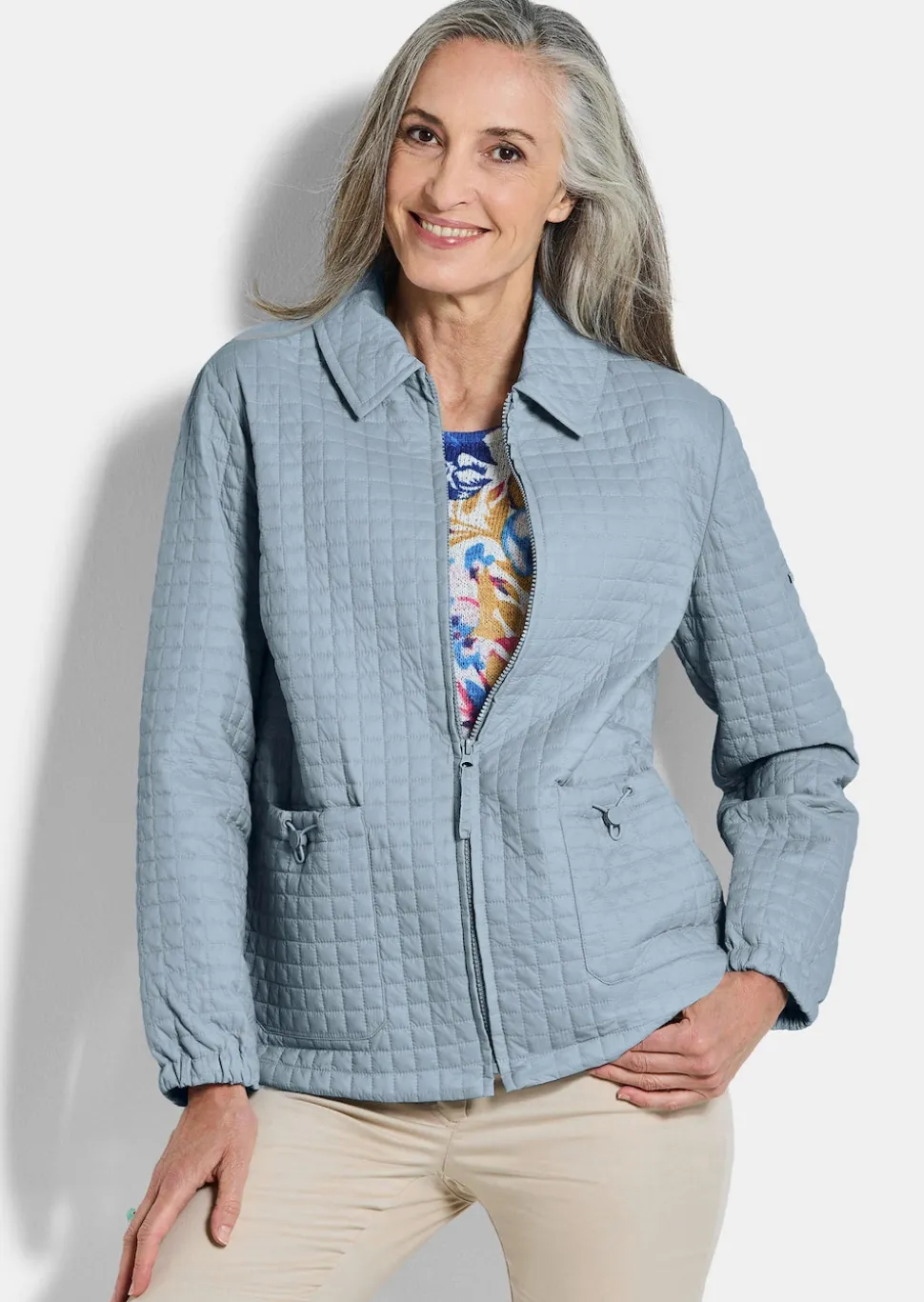 Jacke mit Waffelstepp