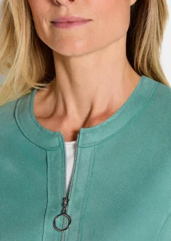 Jackenblazer in Veloursleder-Optik