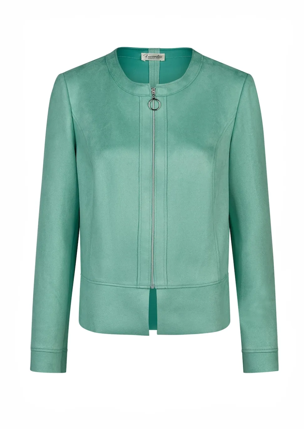 Jackenblazer in Veloursleder-Optik