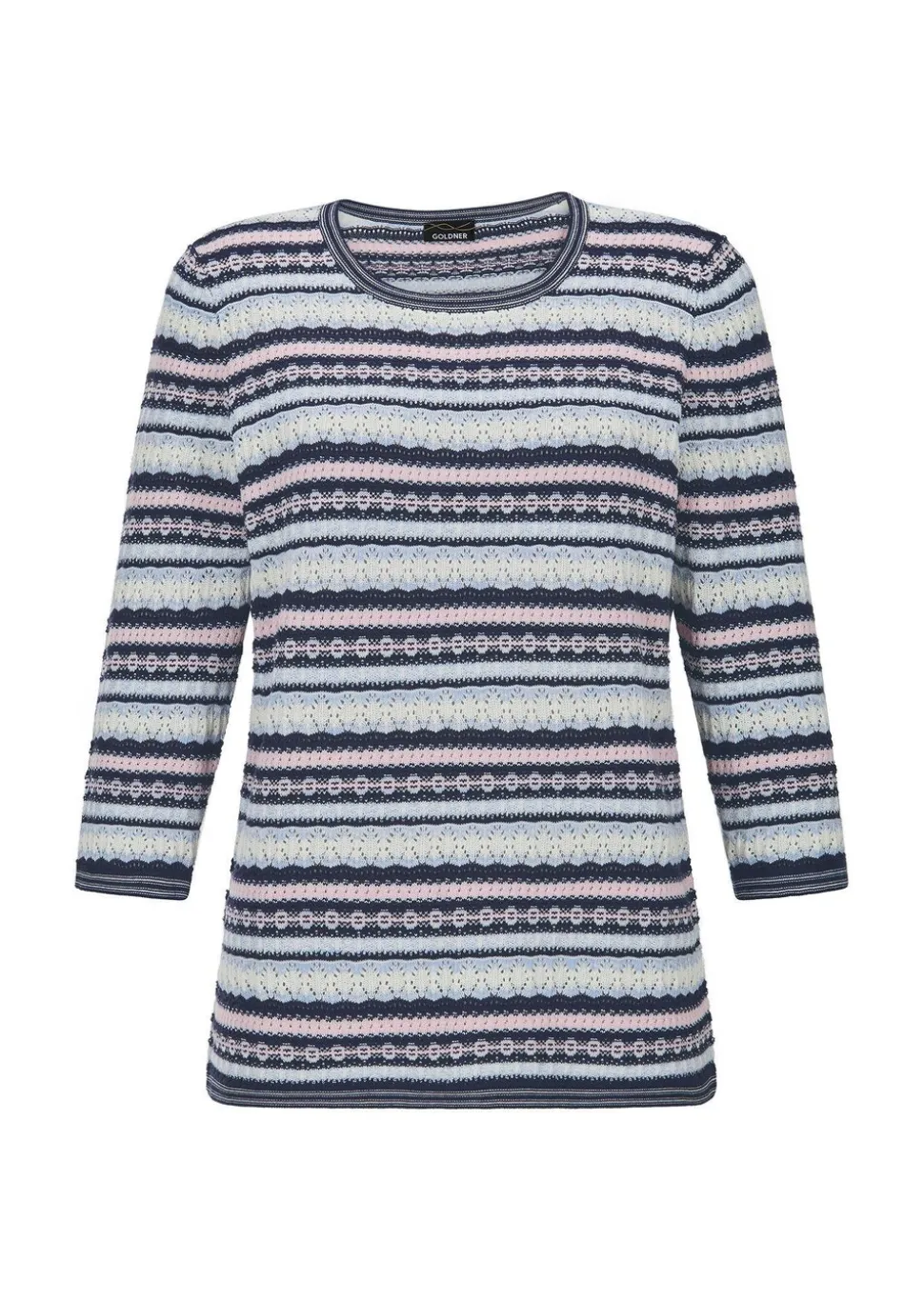 Jacquard-Pullover in Ringel-Optik