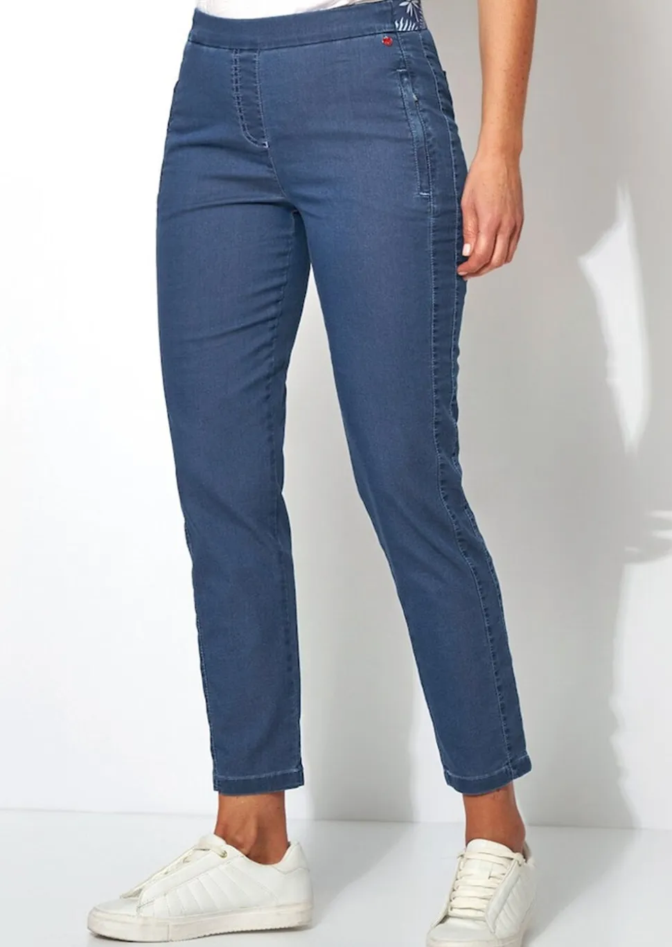 7/8-Jeans aus leichtem Soft-Denim