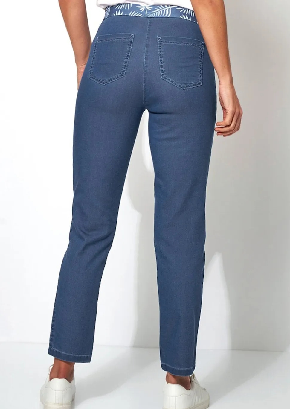 7/8-Jeans aus leichtem Soft-Denim