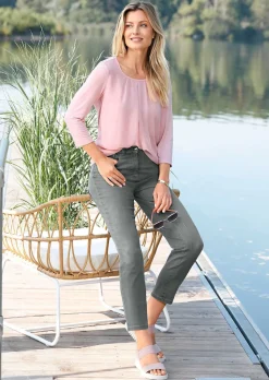 7/8-Jeans BELLA mit Strasssteinen