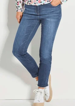 7/8-Jeans BELLA mit Strasssteinen