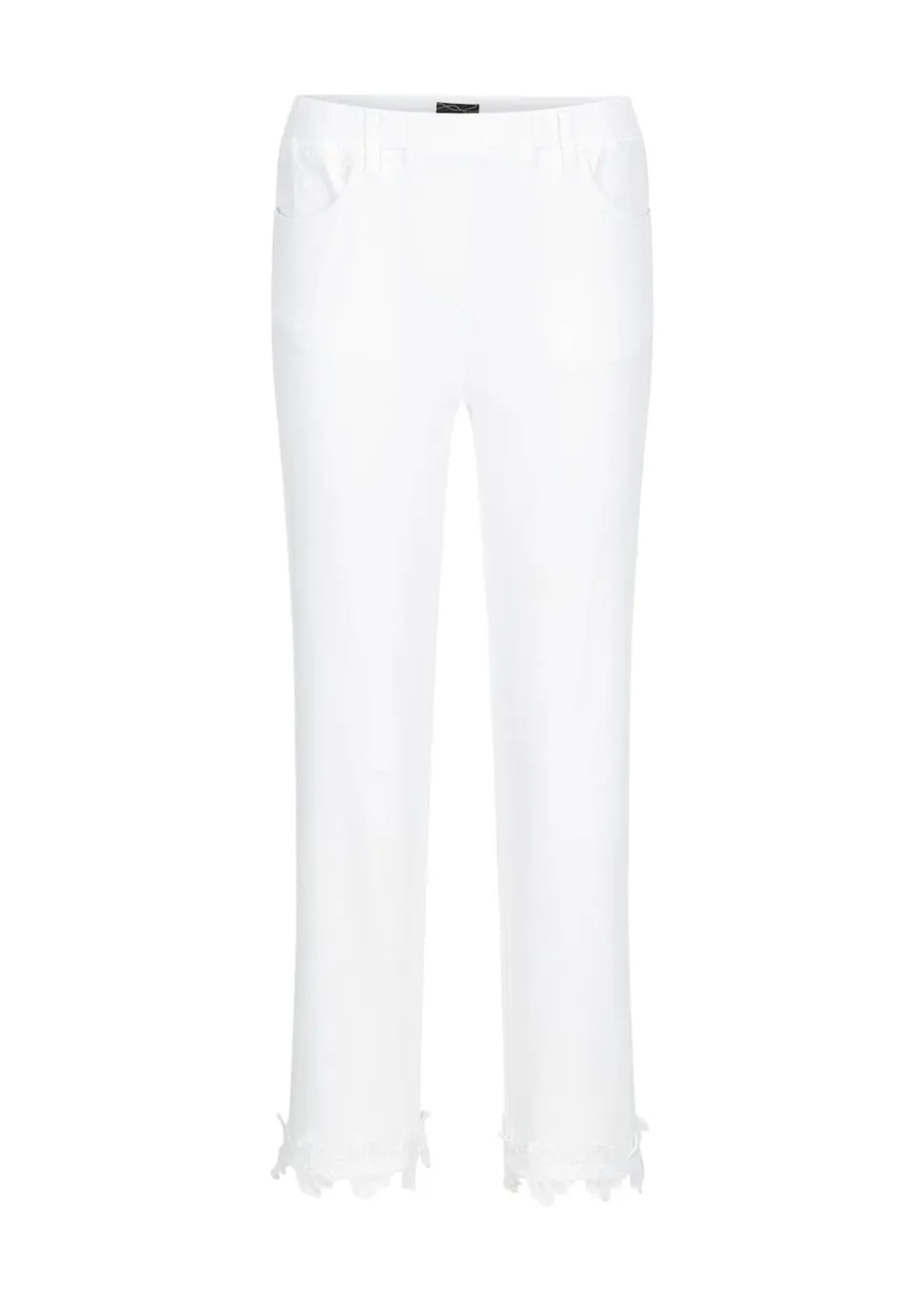 Jeans CARLA mit Spitzenbordüre