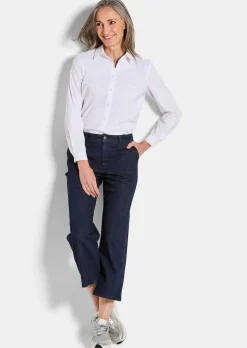 Jeans-Culotte VERA mit Bügelfalten