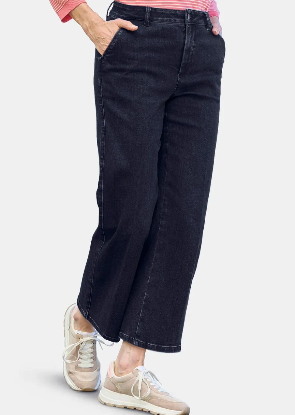 Jeans-Culotte VERA mit Bügelfalten
