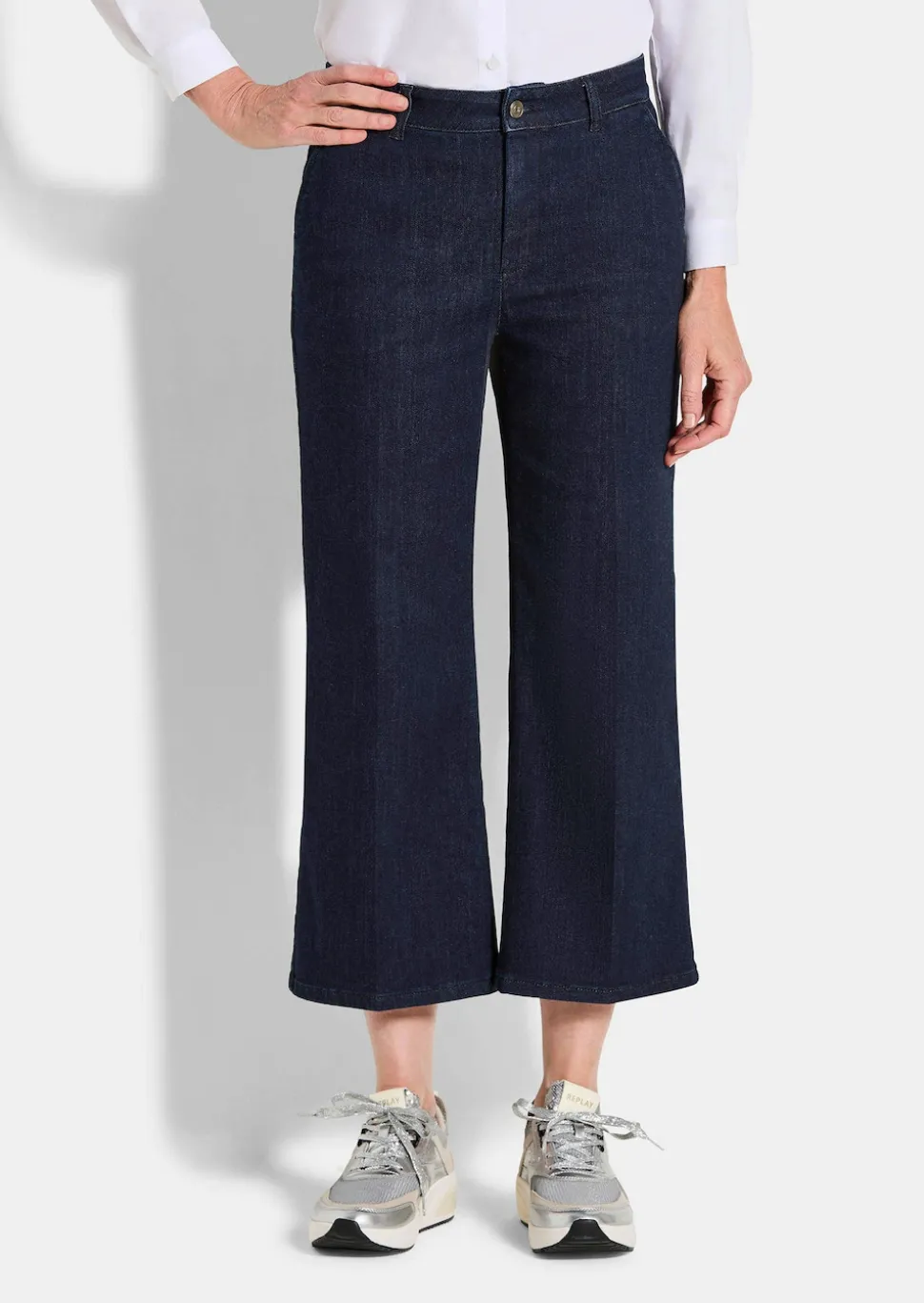 Jeans-Culotte VERA mit Bügelfalten