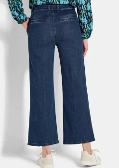 Jeans-Culotte VERA mit Bügelfalten