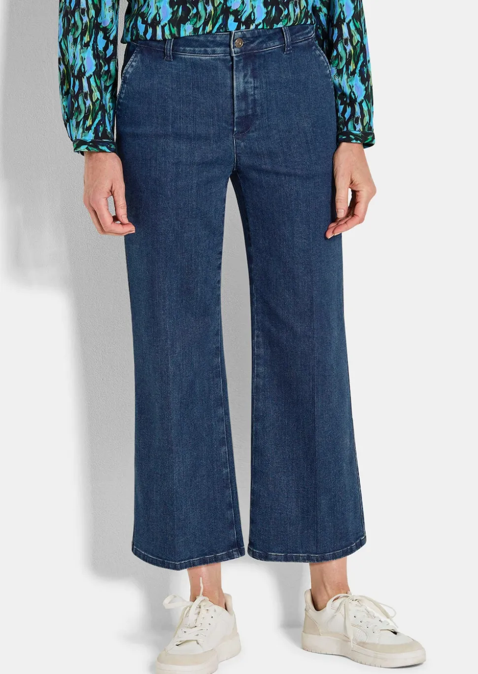 Jeans-Culotte VERA mit Bügelfalten