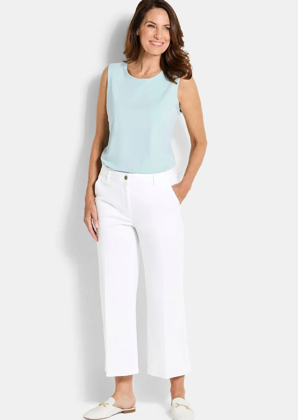Jeans-Culotte VERA mit Bügelfalten