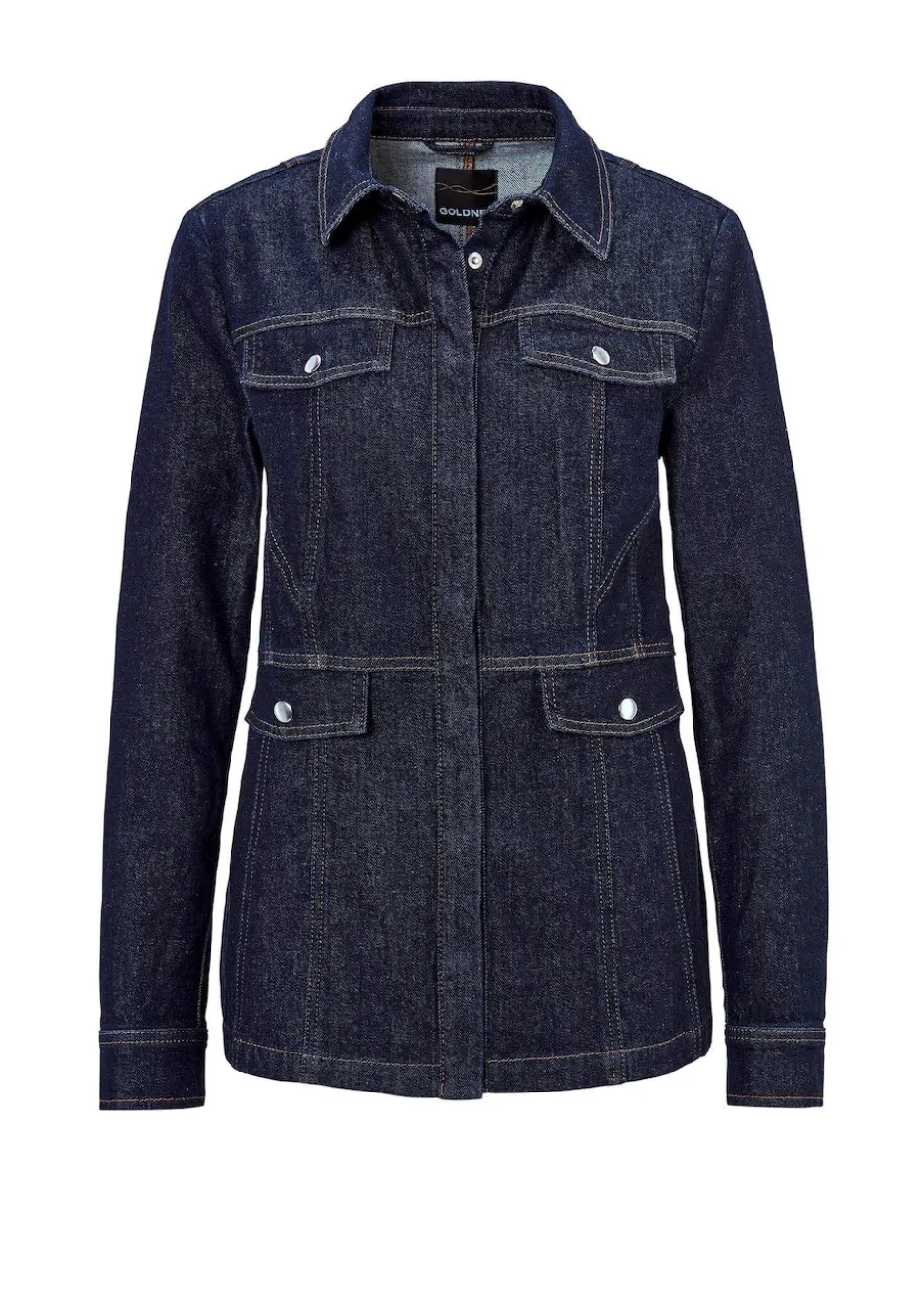 Jeansjacke mit sportlichen Details