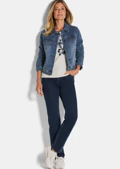 Jeansjacke mit Ziersteinchen