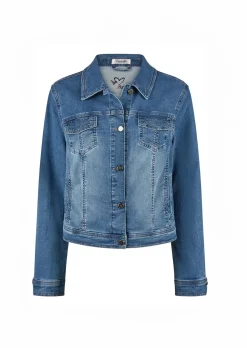 Jeansjacke mit Ziersteinchen
