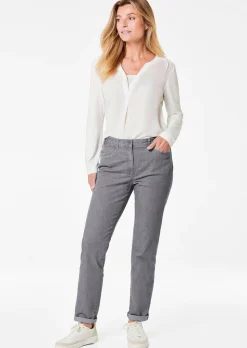 Jeans LOUISA mit Stickerei