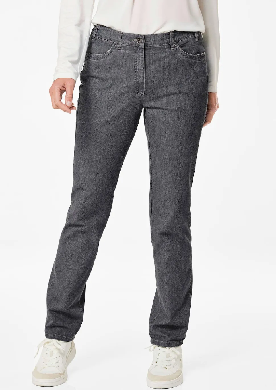 Jeans LOUISA mit Stickerei