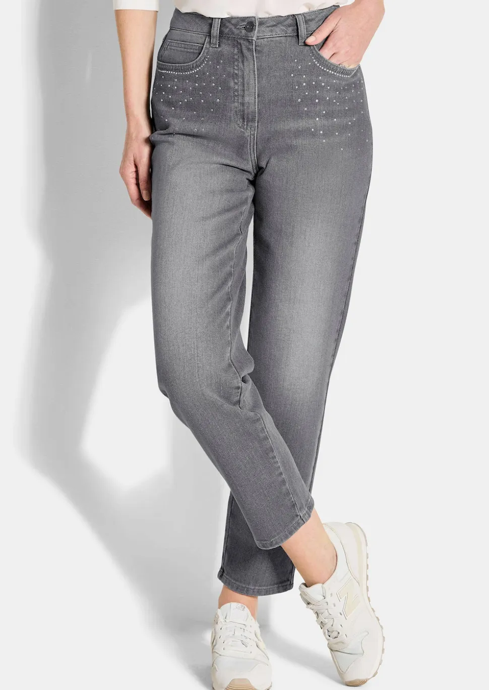 Jeans SARA mit Glitzersteinchen