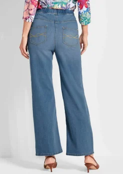 Jeansschlupfhose VERA mit weitem Bein