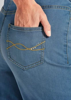 Jeansschlupfhose VERA mit weitem Bein