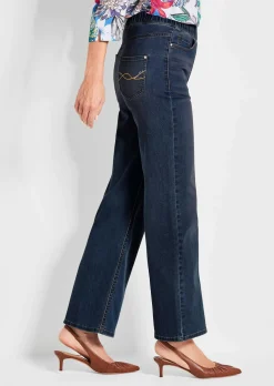 Jeansschlupfhose VERA mit weitem Bein