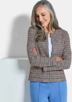 Jersey-Blazer in Bouclé-Optik