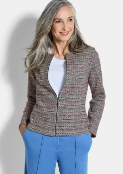 Jersey-Blazer in Bouclé-Optik