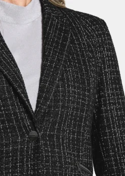 Jersey-Blazer in Tweed-Optik