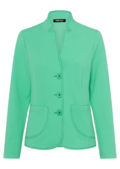 Jersey-Blazer mit kleinem Stehkragen