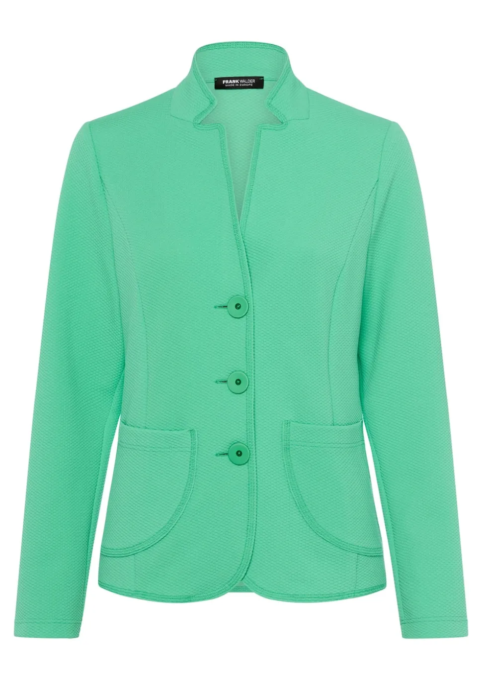 Jersey-Blazer mit kleinem Stehkragen