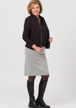 Jerseyblazer mit Reißverschluss