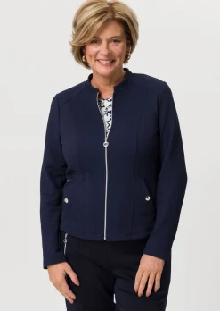 Jerseyblazer mit Reißverschluss