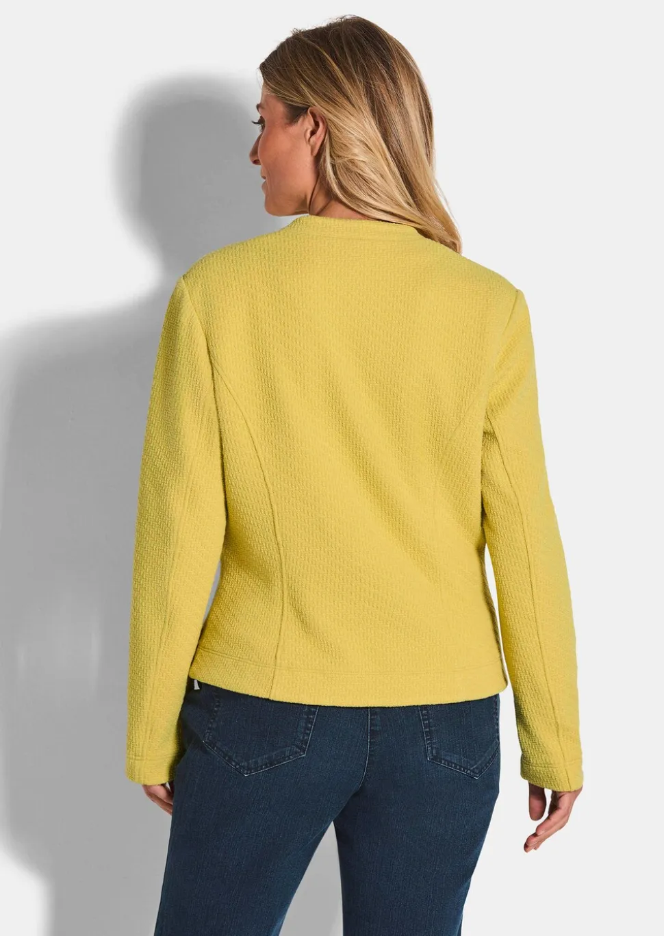 Jersey-Blazer mit Reißverschluss