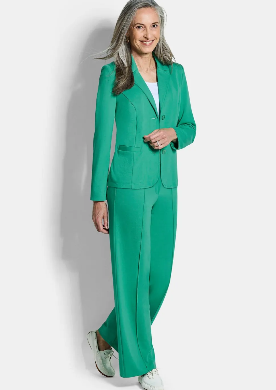 Jersey-Blazer mit Reverskragen