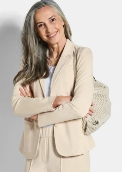 Jersey-Blazer mit Reverskragen