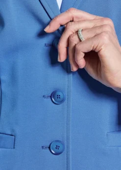 Jersey-Blazer mit Reverskragen