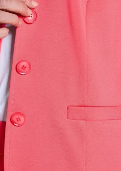 Jersey-Blazer mit Reverskragen