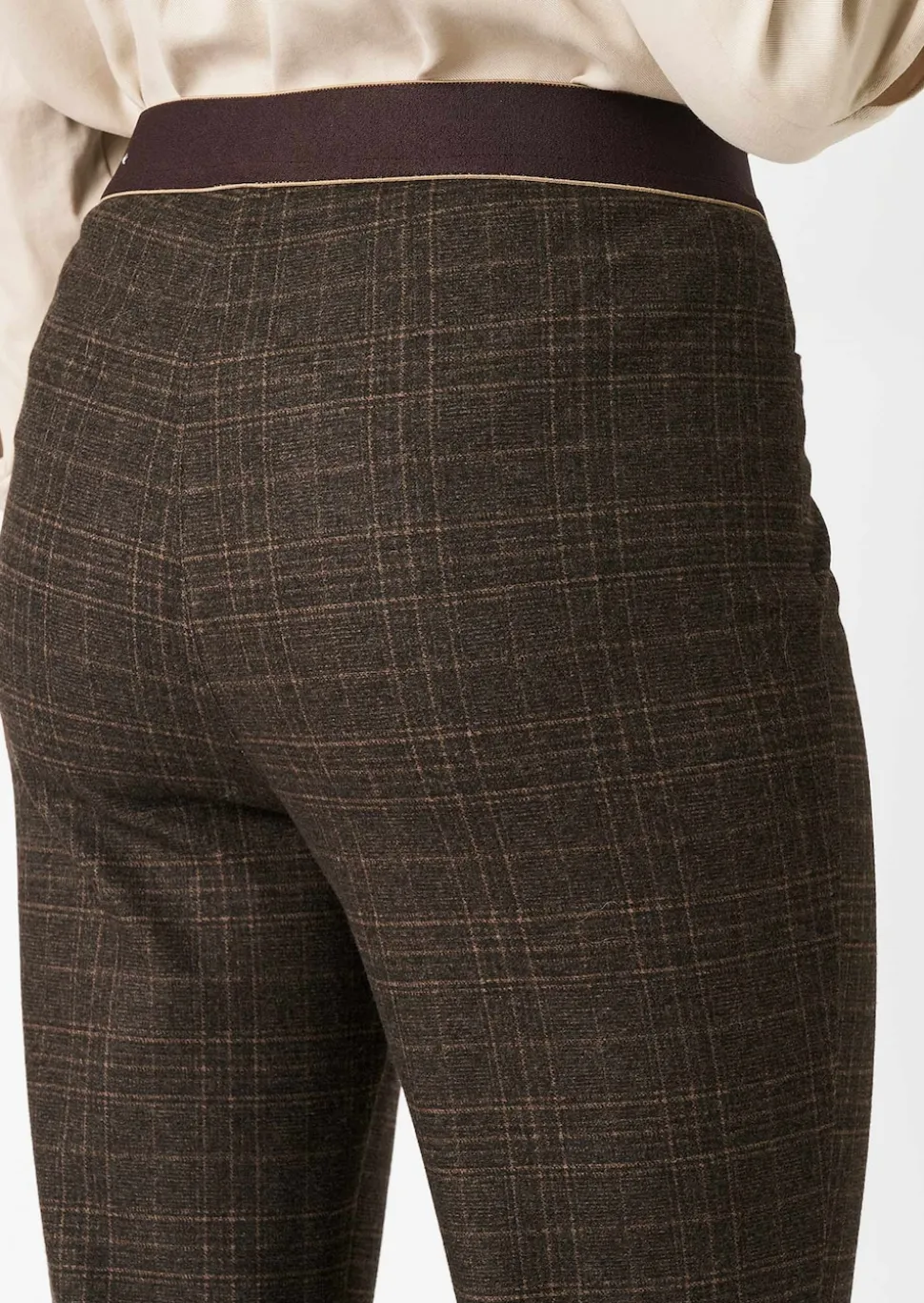 Jerseyhose "Alice New Flared" mit Karomuster