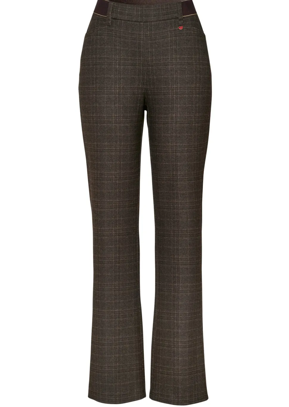 Jerseyhose "Alice New Flared" mit Karomuster