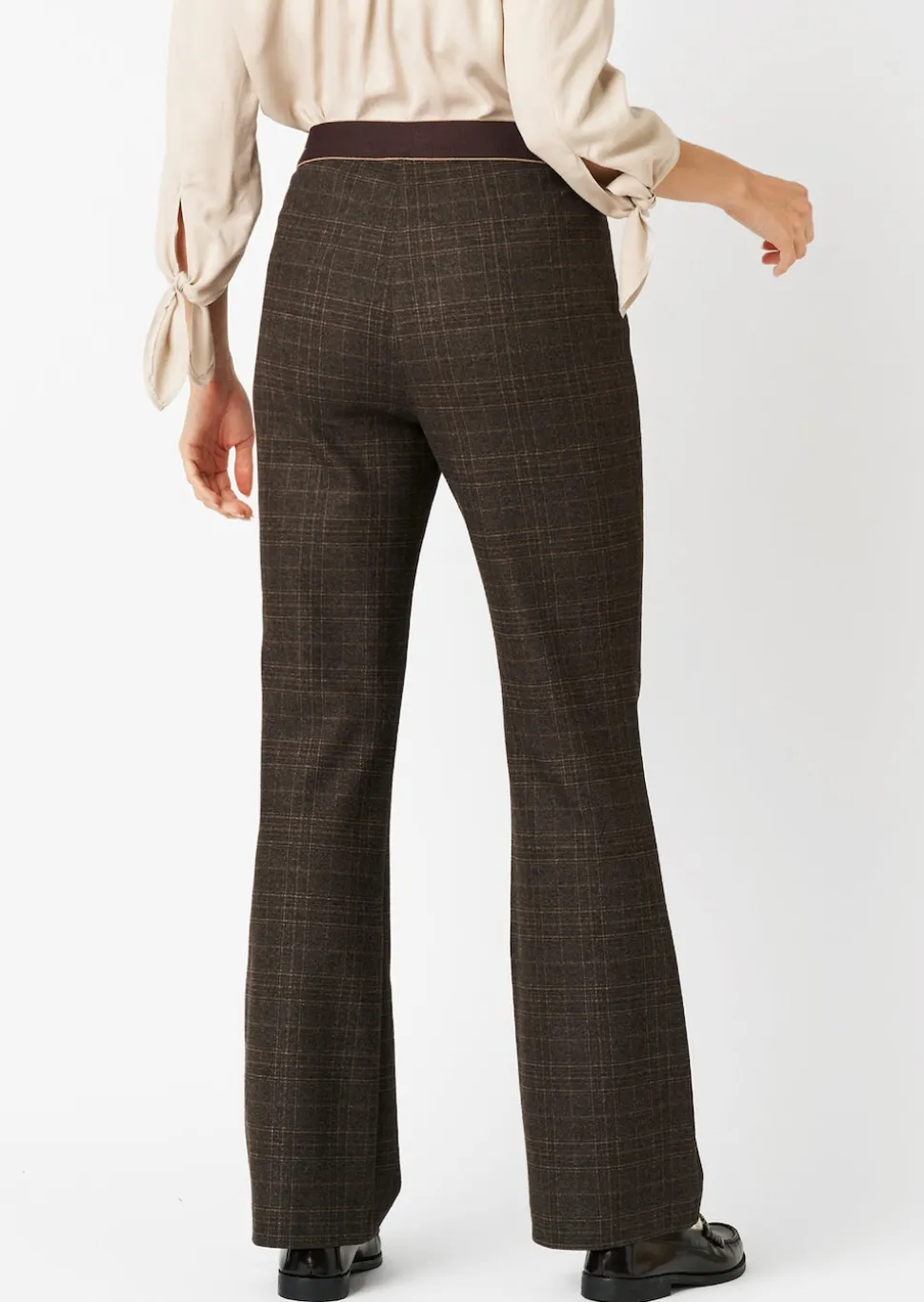 Jerseyhose "Alice New Flared" mit Karomuster