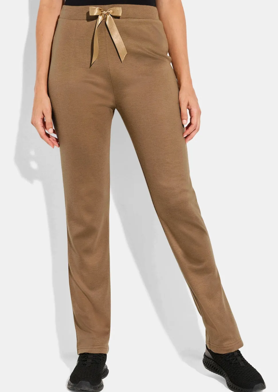 Jersey-Hose in Strickoptik