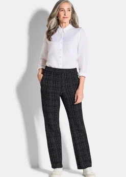 Jerseyhose VERA in Tweed-Optik